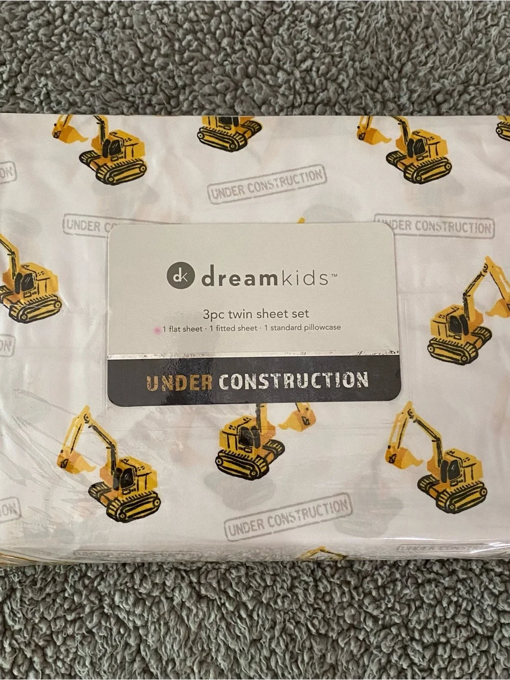 Construction Twin Sheets Set dreamkids